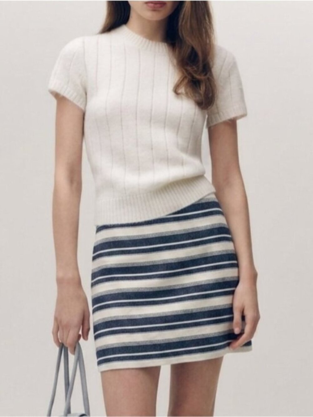 NWT LOFT Striped Mini Skirt